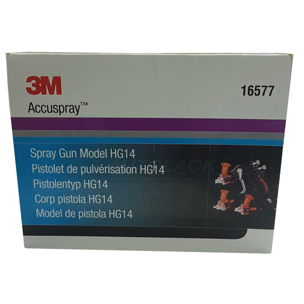3M 16577 Accuspray Füllerpistole inkl. 3 austauschbare Düsen 1,4mm - Model HG14